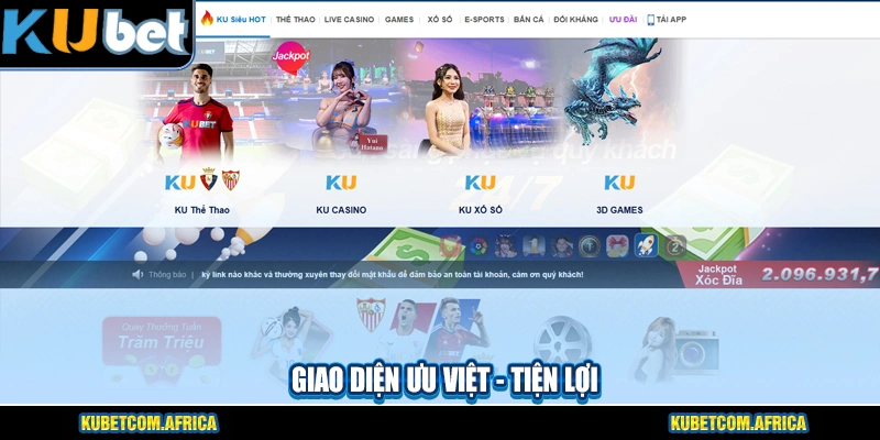 Giao diện hiện tại - tính năng đa dạng